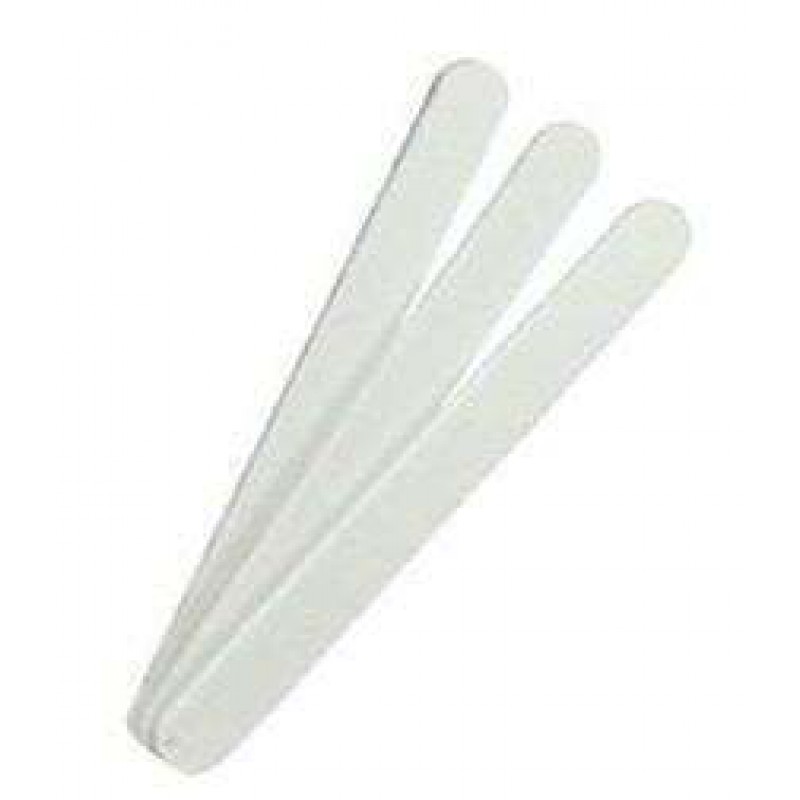 5 Star Nail Files MINI Disposable MANICURE, PLASTIC Center, WHITE, Grit 100.100, 5, 100pks/case,50pcs/pack KK